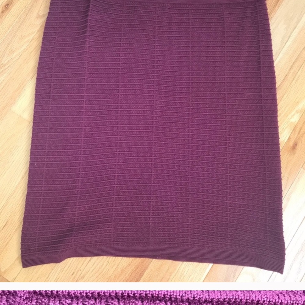 Ann Taylor Burgundy/Wine Sweater Pencil Skirt